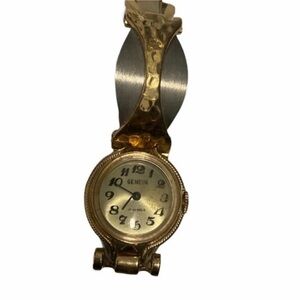 Geneva Gold and Silver Accent Watch